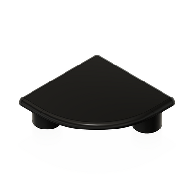MODULAR SOLUTIONS POLYAMIDE PART&lt;br&gt;END CAP 45MM X 45MM ROUND CORNER BLACK